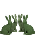 Bild in Galerie-Betrachter laden, Hase aus Poly in unterschiedlichen Größen, Grün