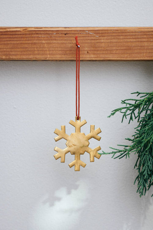 Messing Schneeflocke 5cm (2)