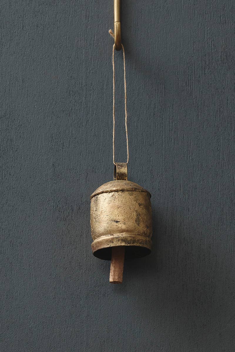 Glocke aus Eisen in atikem Look 9cm