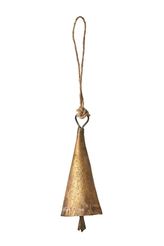 Spitze Glocke H7cm aus Eisen und antikem Look