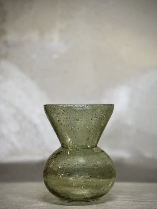 durchgefärbte Glasvase D17cm H 23cm Tulpenvase